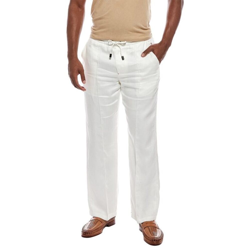 Isaia Mens Trouser, White